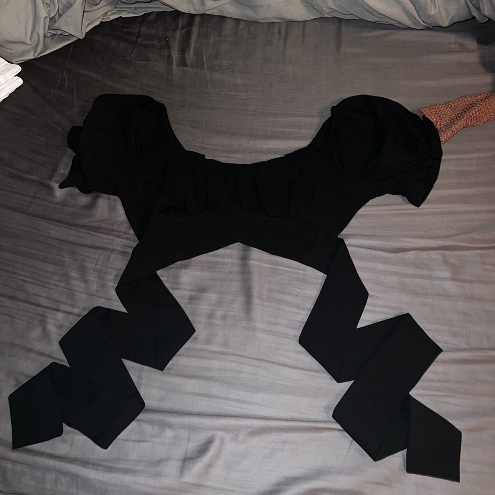 Black crop top from Shein